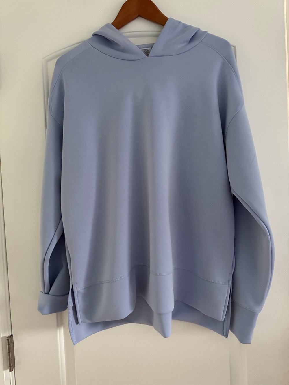 Light Lilac Hooded Pullover Sweatshirt